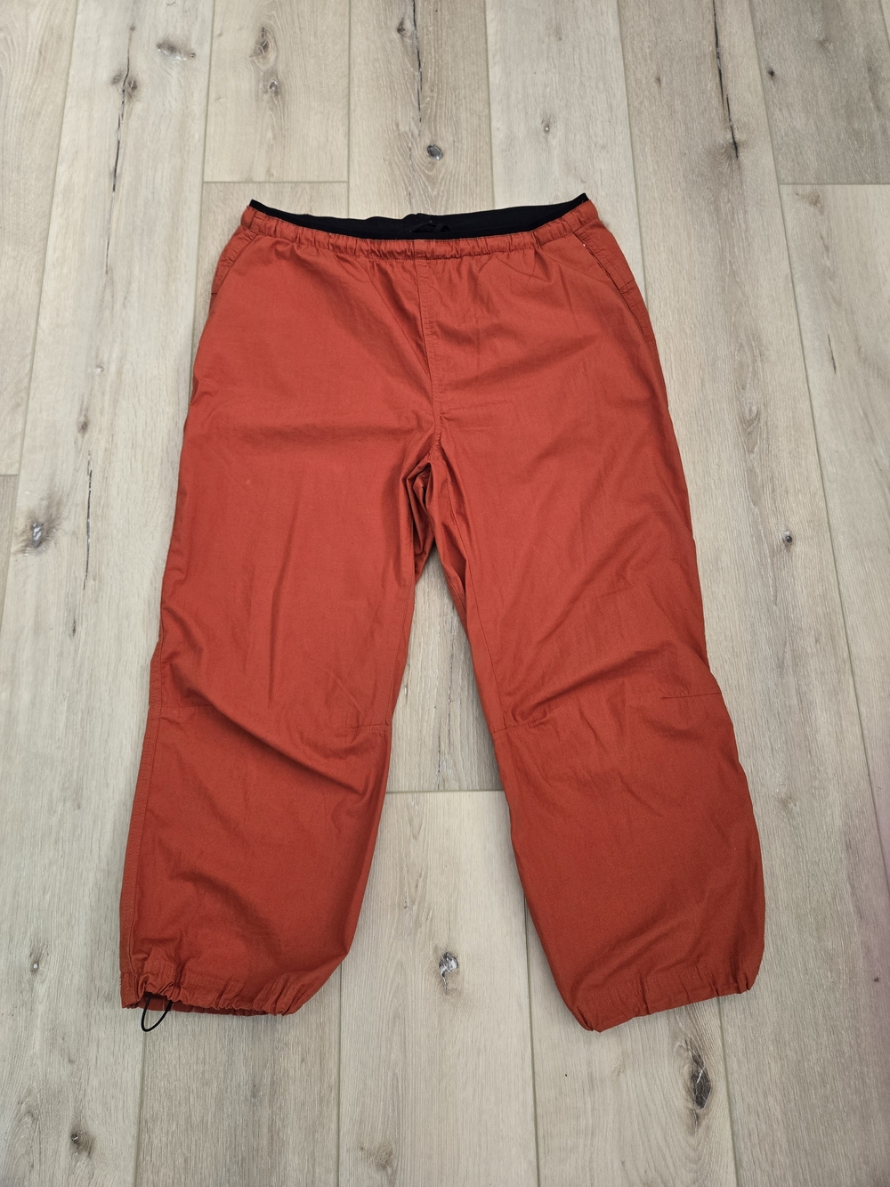The North Face Women's Orange Jogger Pants Drawstring Elastic Waist Pockets L